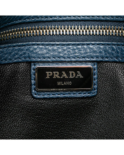Vitello Daino Leather Crossbody Bag with Adjustable Strap