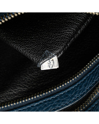 Vitello Daino Leather Crossbody Bag with Adjustable Strap