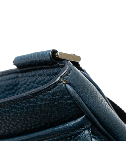 Vitello Daino Leather Crossbody Bag with Adjustable Strap
