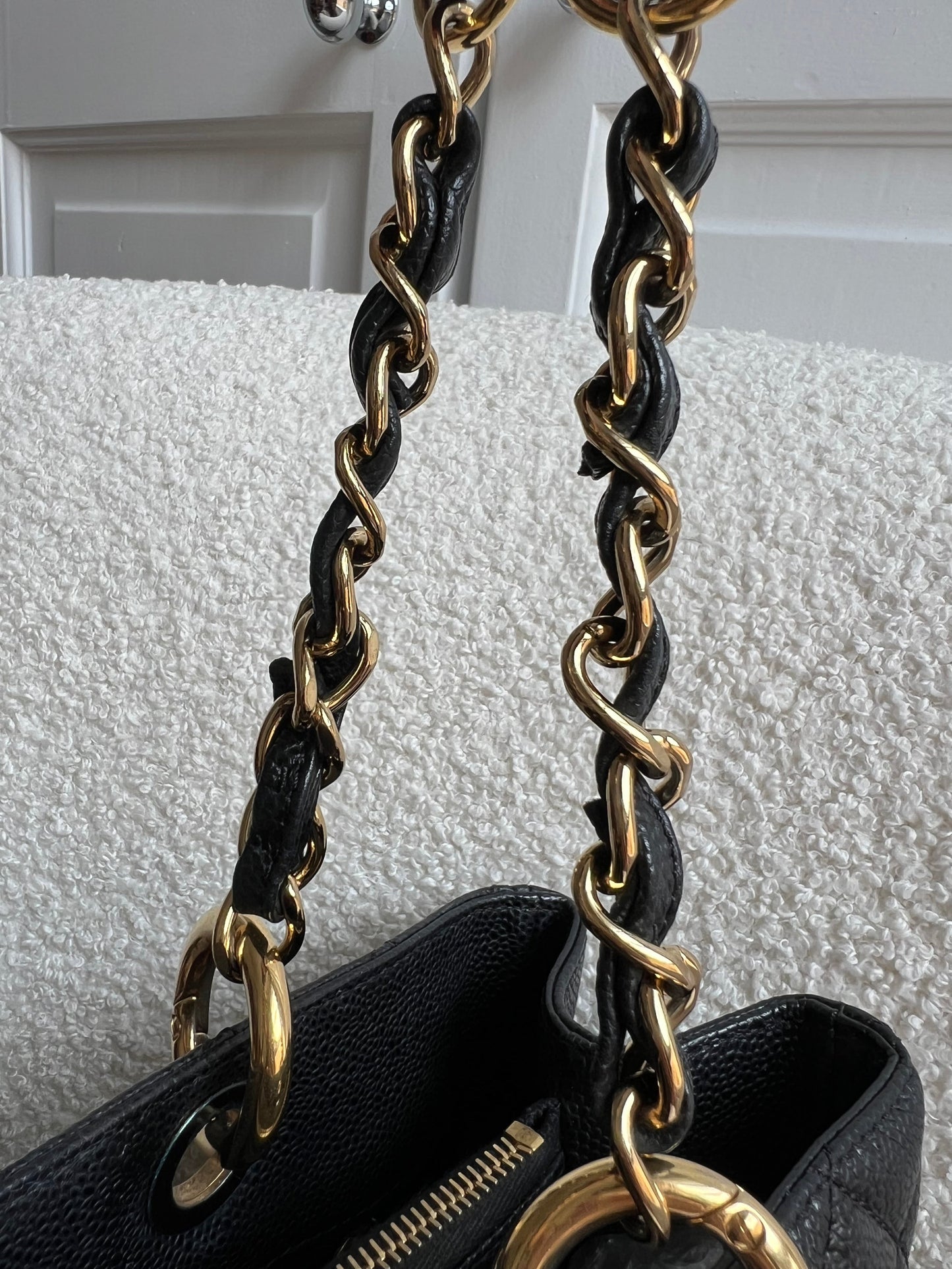Chanel Black Caviar Grand Shopper Tote Gold Hardware (GST)