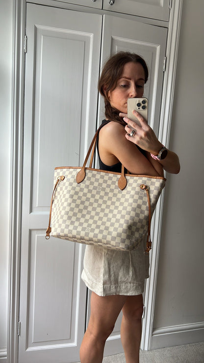 Louis Vuitton Neverfull MM Monogram Damier Azur (RRP £1,470)