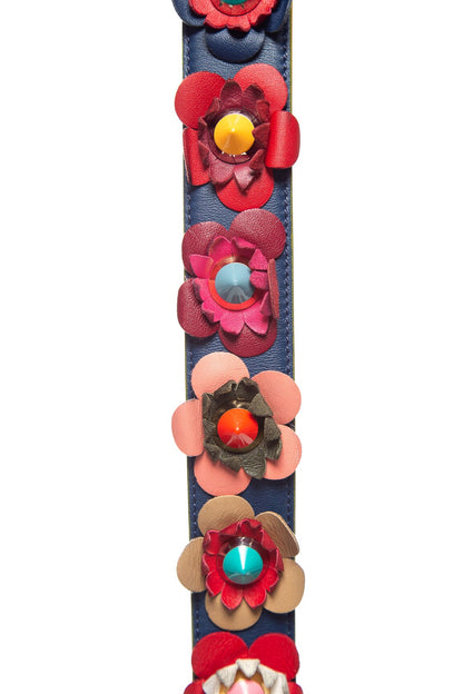 Fendi Multicolor Flower Studs Strap