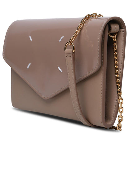 Maison Margiela Beige Leather Crossbody Bag Woman