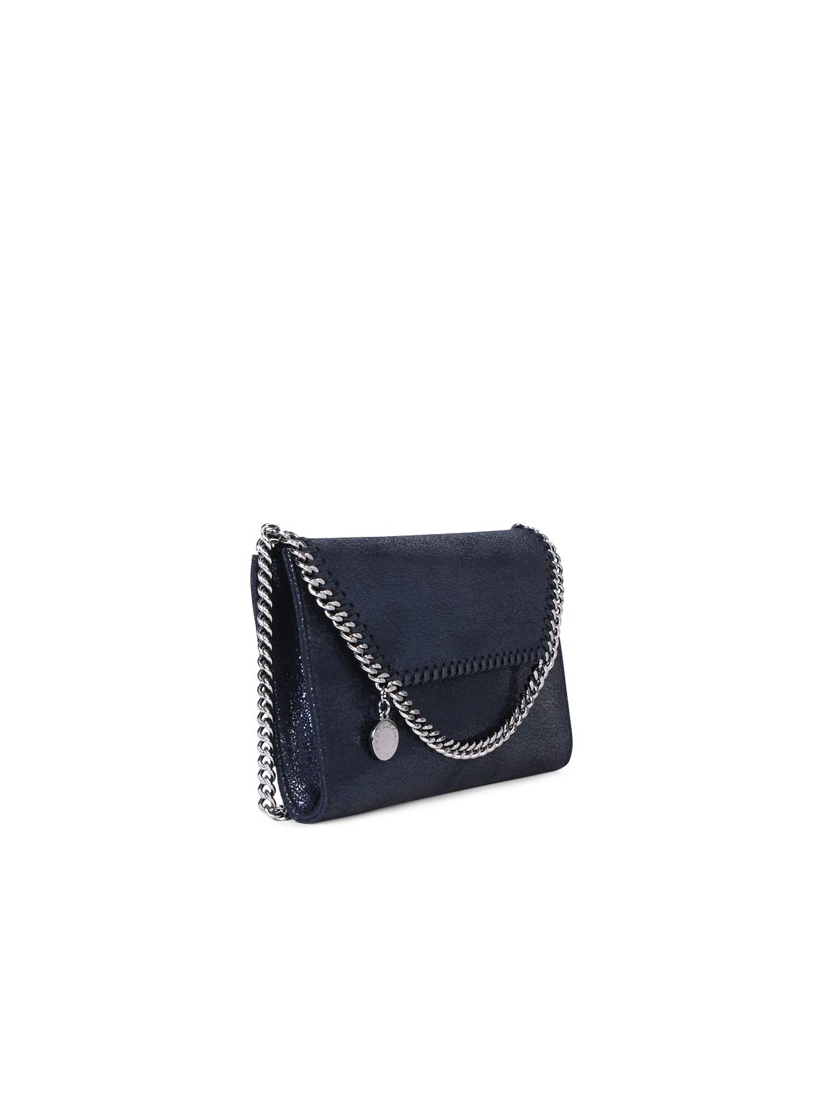 Stella Mccartney 'Falabella' Bright Blue Recycled Polyester Mini 'Crossbody' Clutch Woman