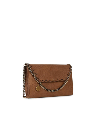 Stella Mccartney 'Falabella' Pecan Recycled Polyester Mini 'Crossbody' Clutch Woman