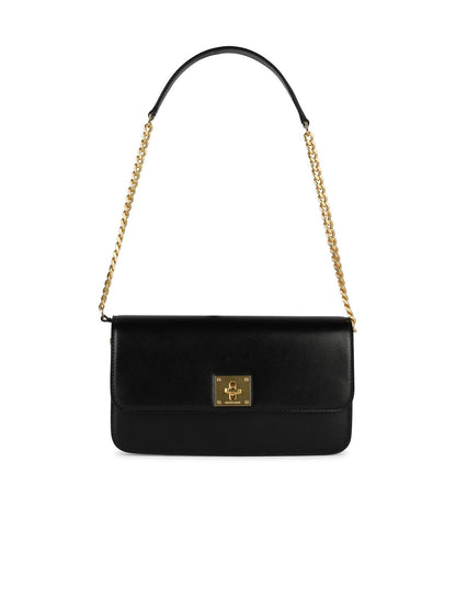 Golden Goose 'Gioia' Black Leather Crossbody Bag Woman