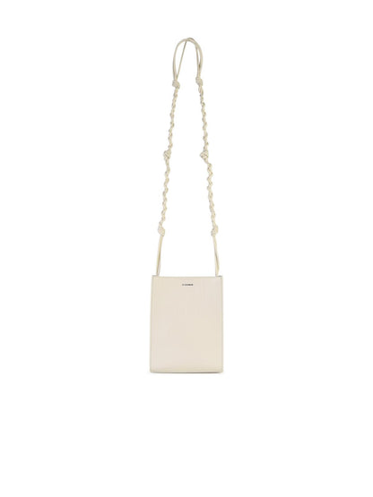 Jil Sander 'Tangle' Ivory Leather Crossbody Bag Woman