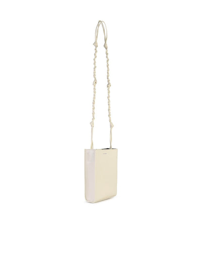 Jil Sander 'Tangle' Ivory Leather Crossbody Bag Woman