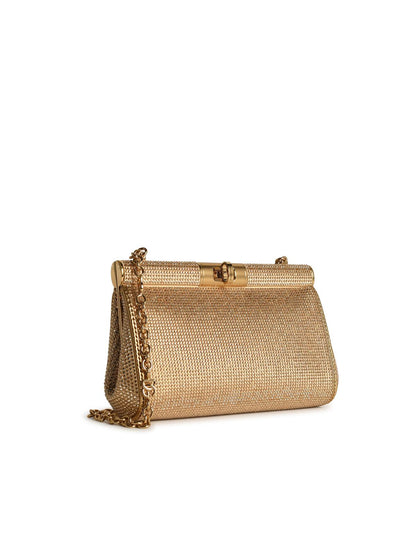 Dolce & Gabbana 'Marlene' Crossbody Bag In Nude Leather Blend Woman