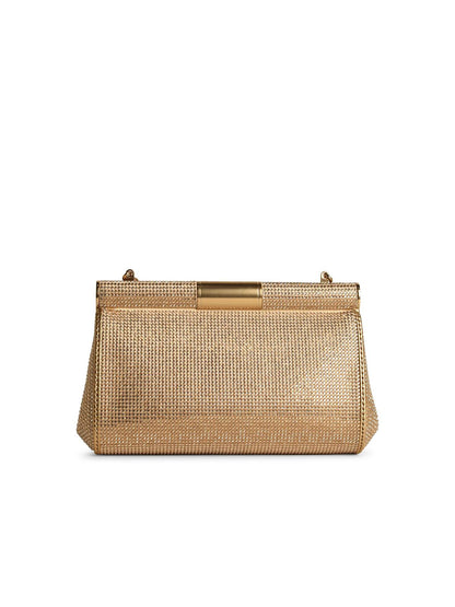 Dolce & Gabbana 'Marlene' Crossbody Bag In Nude Leather Blend Woman