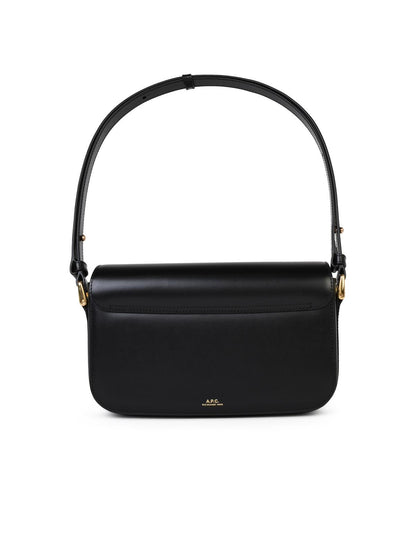 A.P.C. 'Grace Bguette' Black Smooth Leather Crossbody Bag Woman