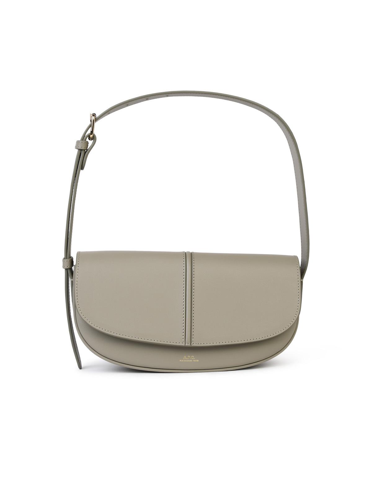 A.P.C. 'Betty' Crossbody Bag In Light Green Matte Leather Woman