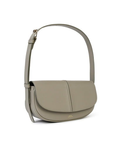 A.P.C. 'Betty' Crossbody Bag In Light Green Matte Leather Woman