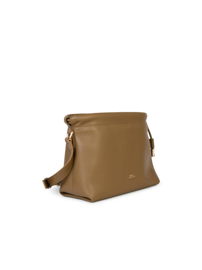A.P.C. Small 'Ninon' Crossbody Bag In Olive Green Eco-Leather Woman