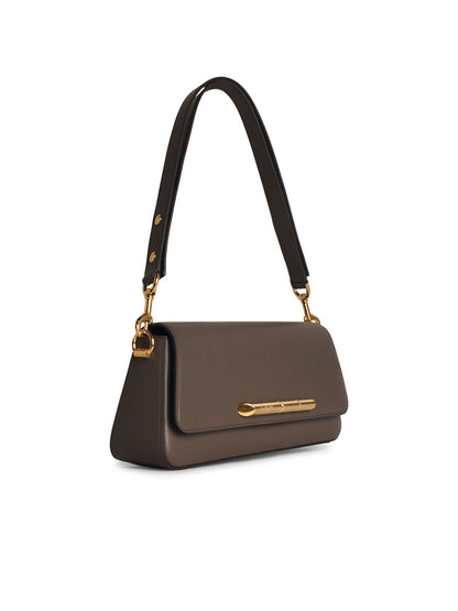 Lanvin 'Sequence' Brown Leather Crossbody Bag Woman