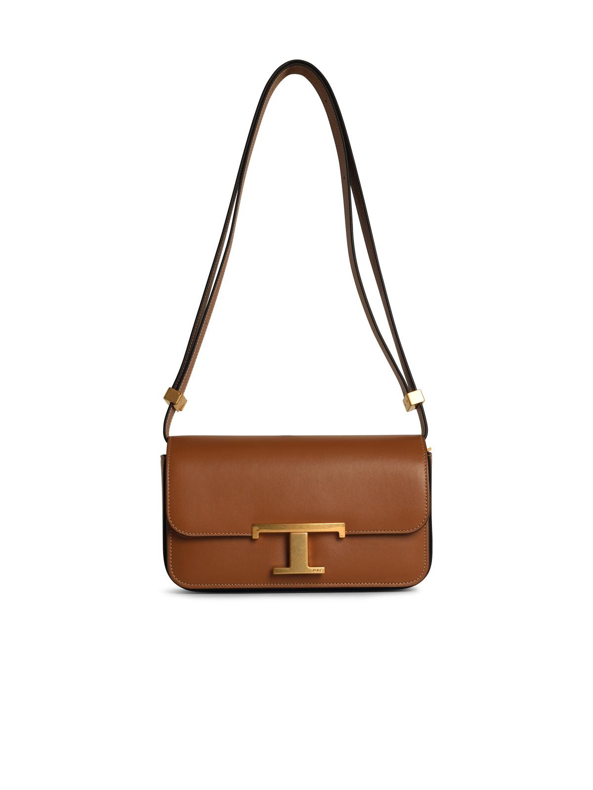 Tod's Micro Brown Leather Crossbody Bag Woman
