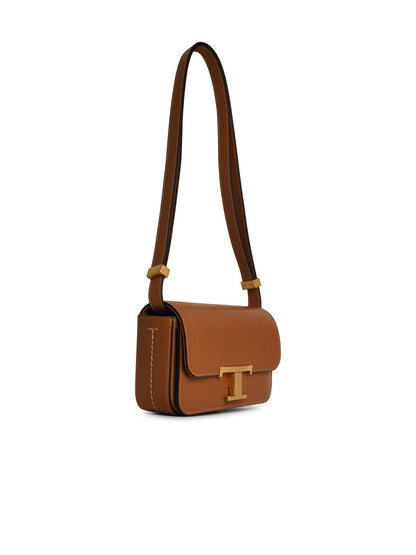 Tod's Micro Brown Leather Crossbody Bag Woman