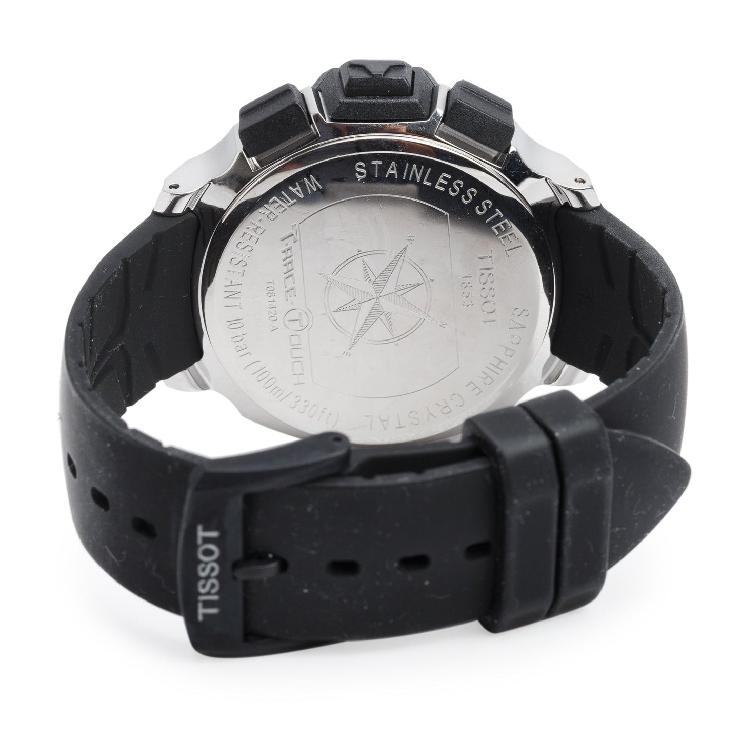 Tissot Stainless Steel T-Race 42 MM Chronograph Quartz Digital Watch Black Dial