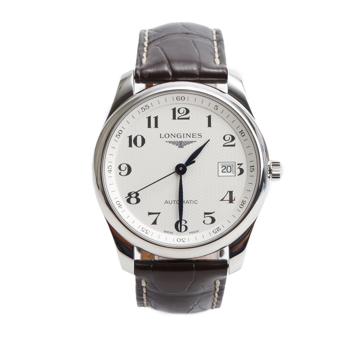 Longines Stainless Steel Master Collection 40 MM Automatic Watch Silver Dial