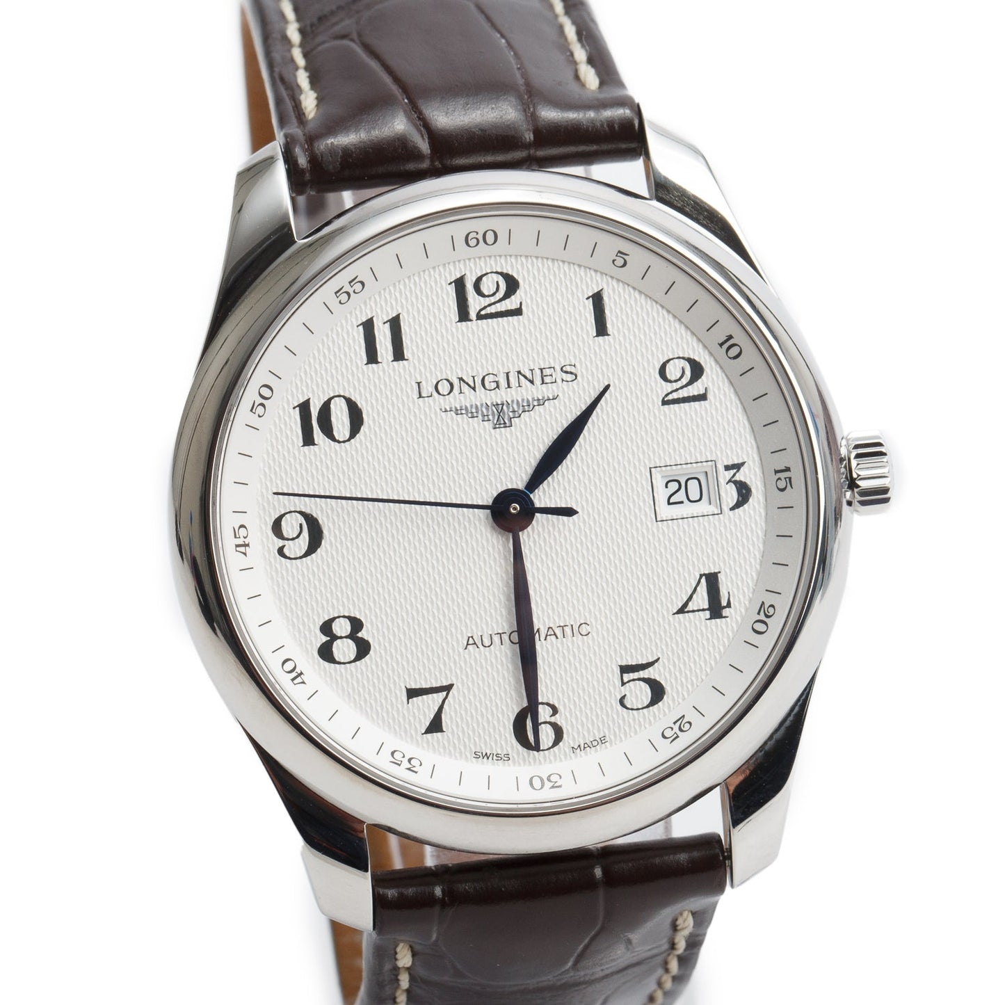 Longines Stainless Steel Master Collection 40 MM Automatic Watch Silver Dial