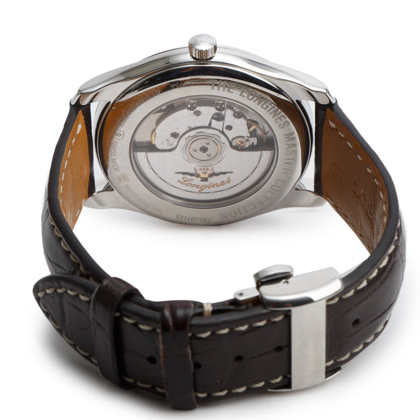 Longines Stainless Steel Master Collection 40 MM Automatic Watch Silver Dial