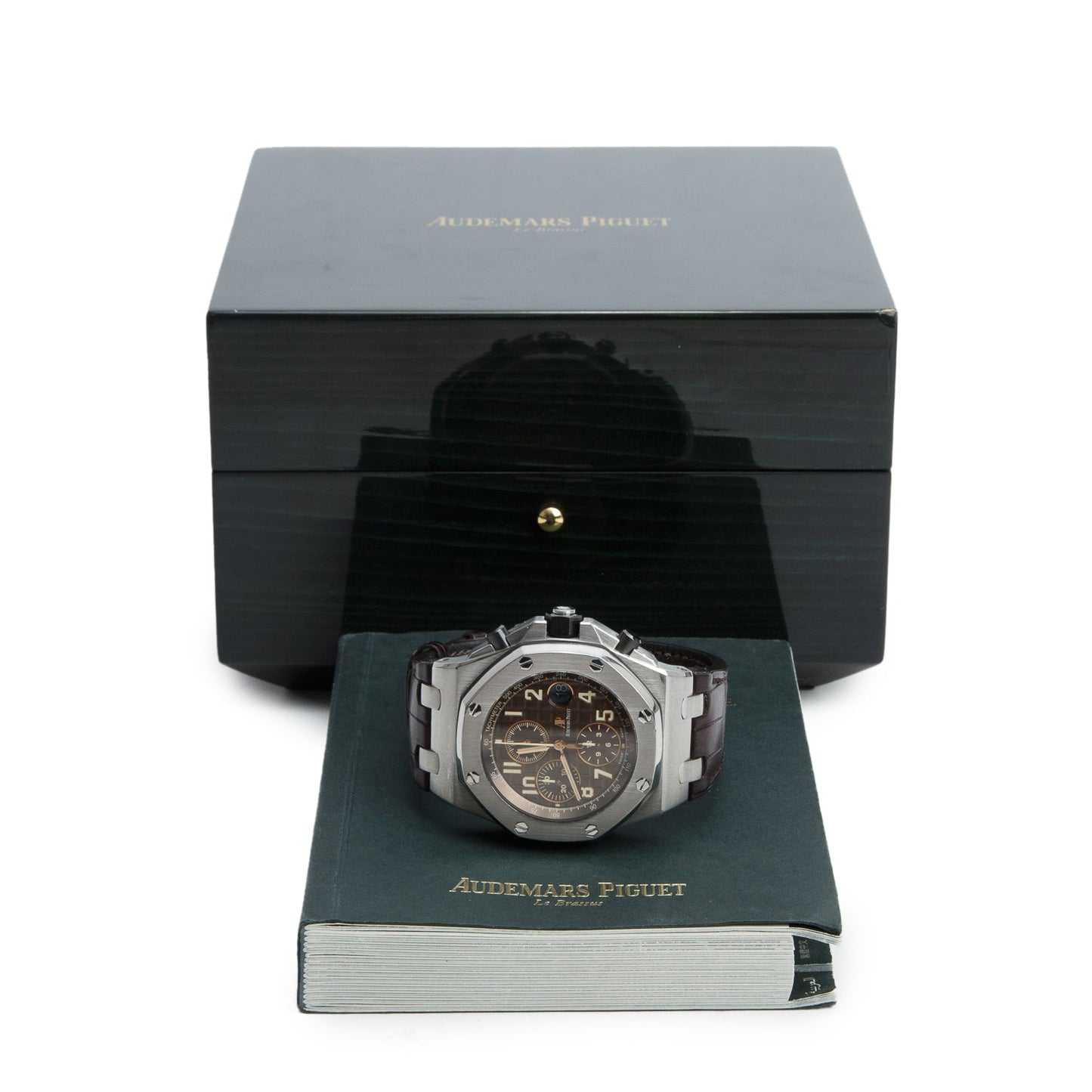 Audemars Piguet Stainless Steel Royal Oak Offshore Havana 42 MM Automatic Chronograph Watch Brown Dial w/ Box & Papers