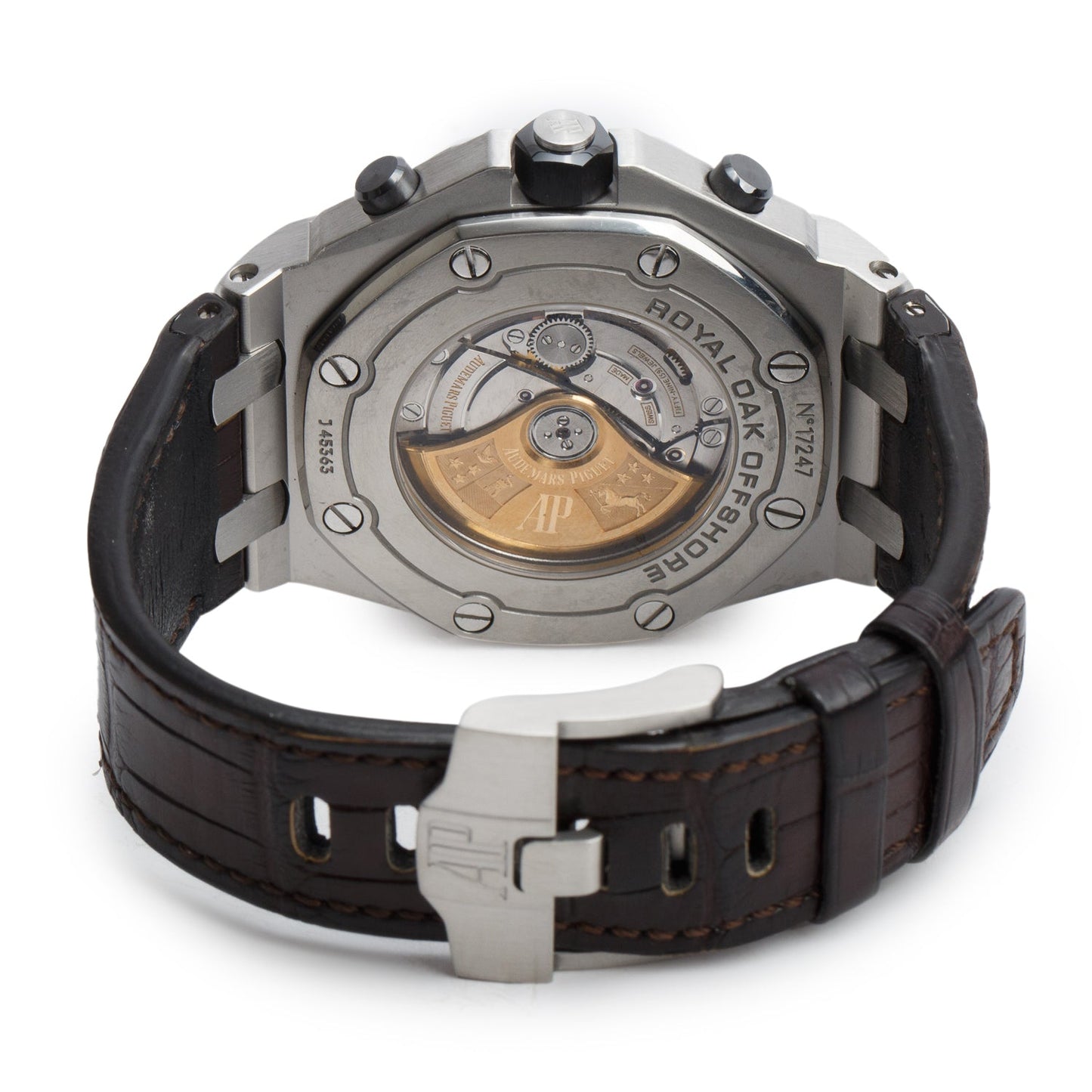 Audemars Piguet Stainless Steel Royal Oak Offshore Havana 42 MM Automatic Chronograph Watch Brown Dial w/ Box & Papers