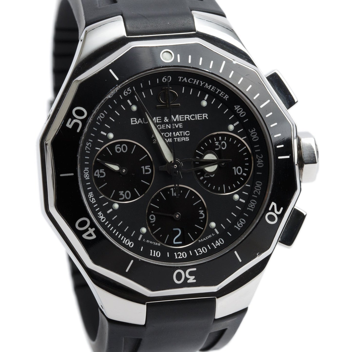Baume & Mercier Stainless Steel Riviera 43 MM Chronograph Automatic Watch 65599
