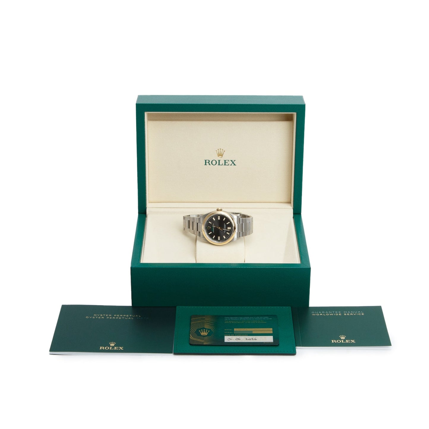 Rolex 2026 Stainless Steel & 18k Yellow Gold Oyster Perpetual Anniversary 100 Years 36 MM Automatic Watch Grey Slate Dial 126003 w/ Box & Papers