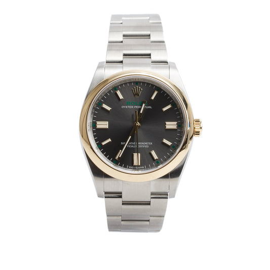 Rolex 2026 Stainless Steel & 18k Yellow Gold Oyster Perpetual Anniversary 100 Years 36 MM Automatic Watch Grey Slate Dial 126003 w/ Box & Papers