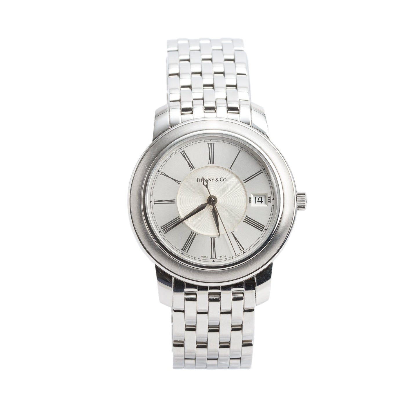 Tiffany Stainless Steel Mark Resonator 37 MM Automatic Watch Silver Dial