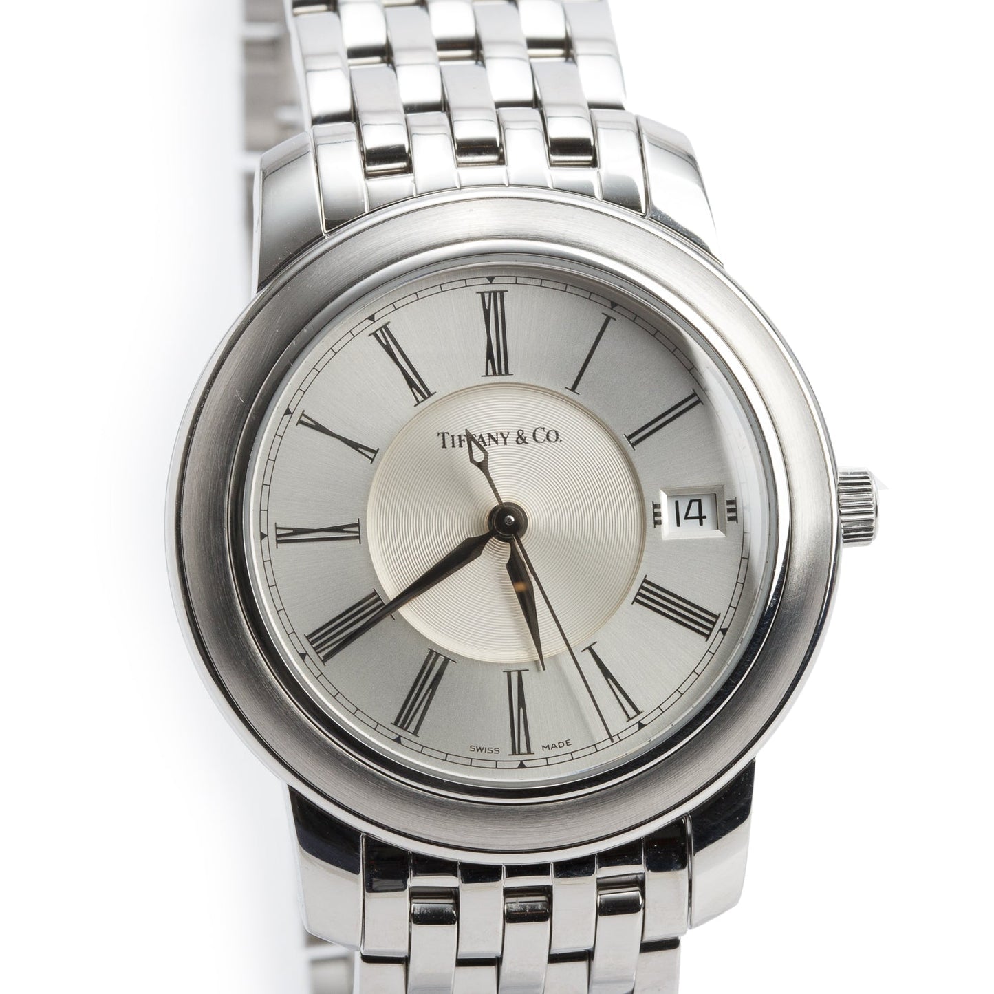 Tiffany Stainless Steel Mark Resonator 37 MM Automatic Watch Silver Dial