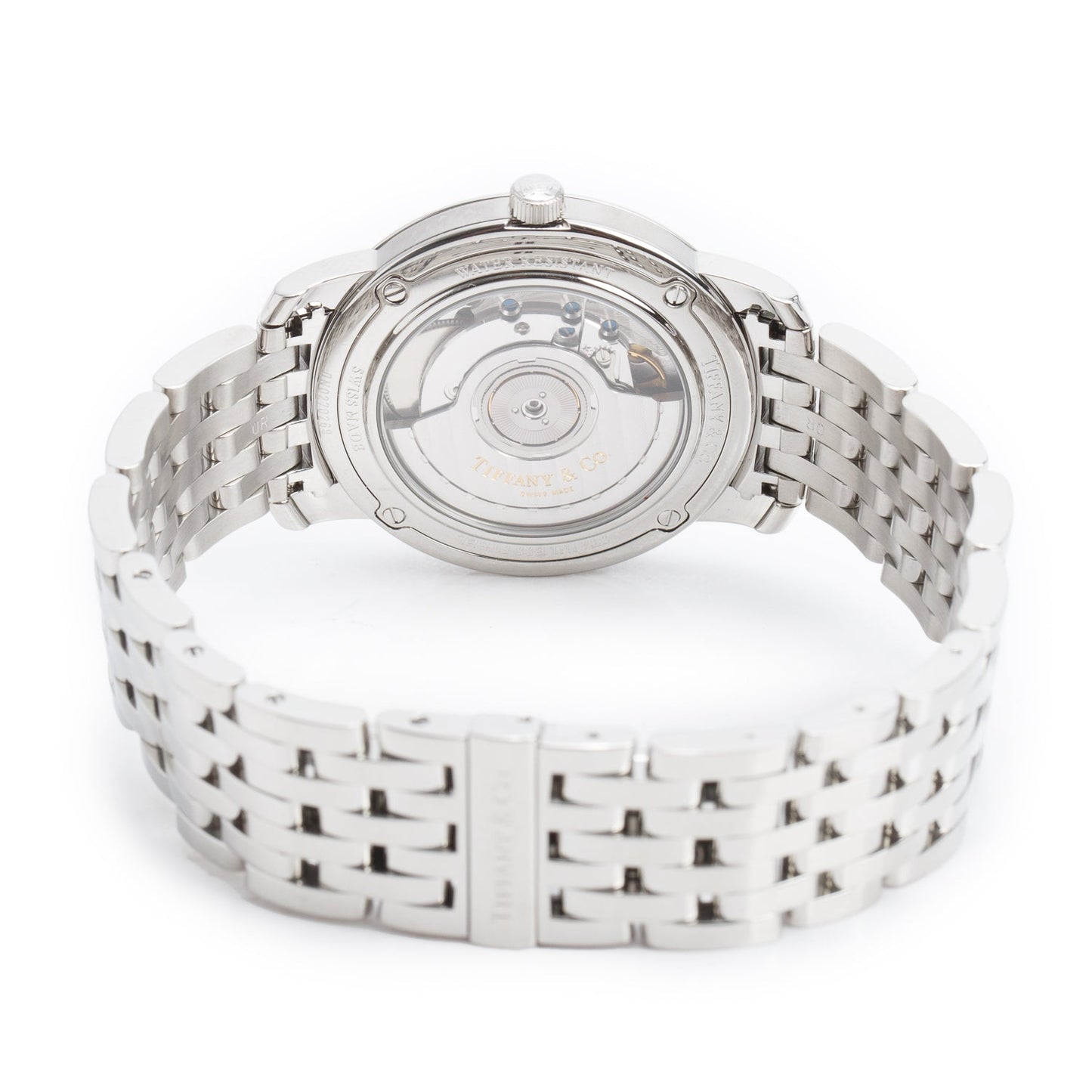 Tiffany Stainless Steel Mark Resonator 37 MM Automatic Watch Silver Dial