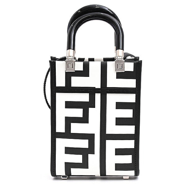 Fendi Sunshine Leather Red Tote Bag Style 15