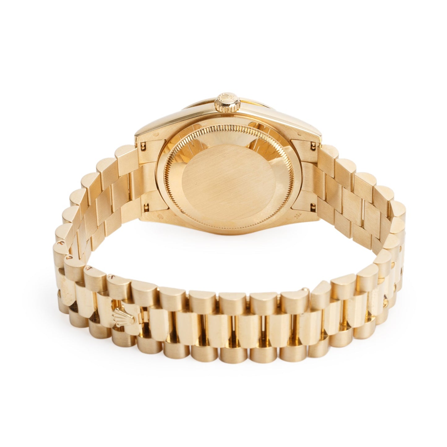 Rolex 18k Yellow Gold Diamond Bezel Day Date 36 MM President Watch Champagne Diamond Dial 118348 w/ Box & Papers
