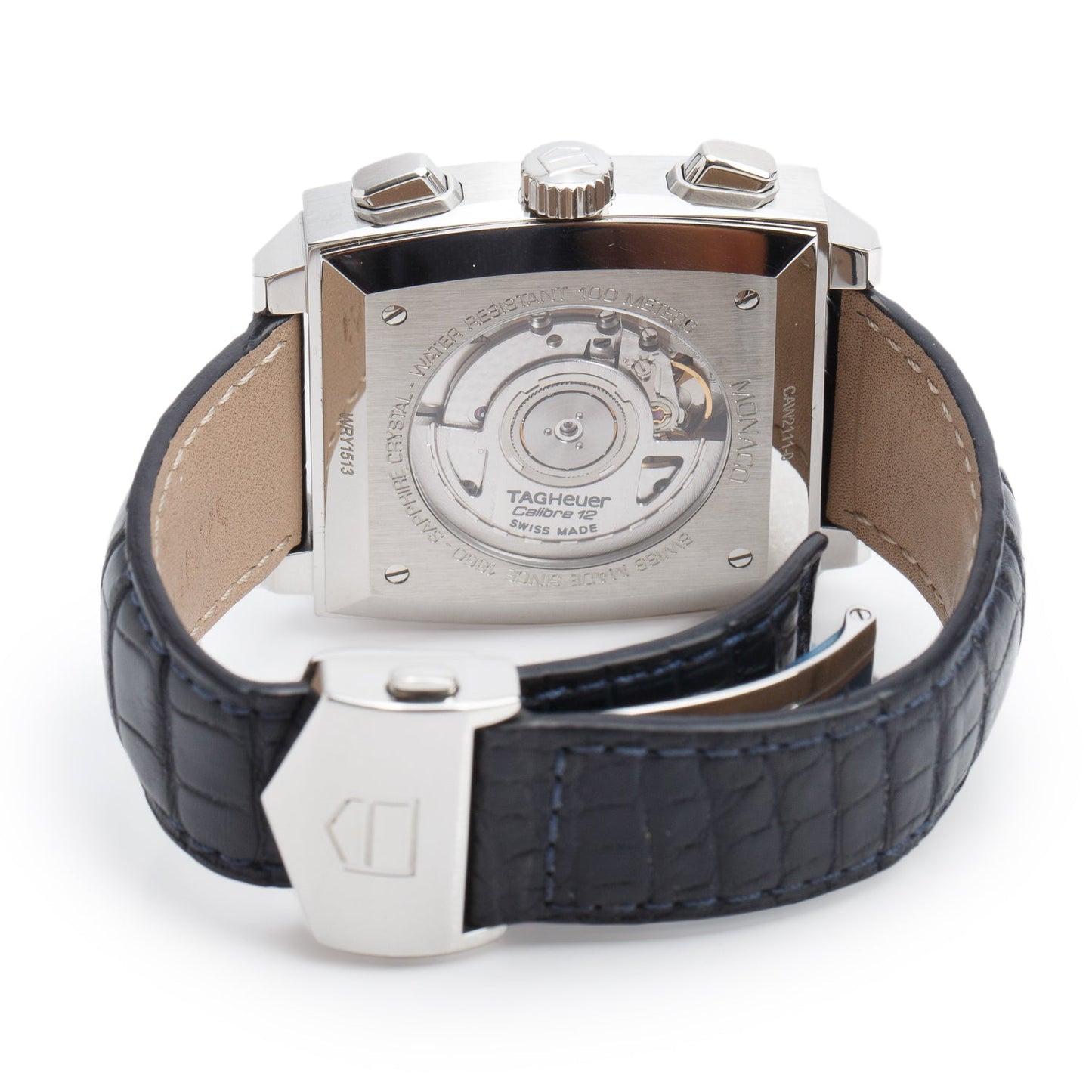 Tag Heuer Stainless Steel Monaco 39 MM Automatic Chronograph Watch CAW2111-0