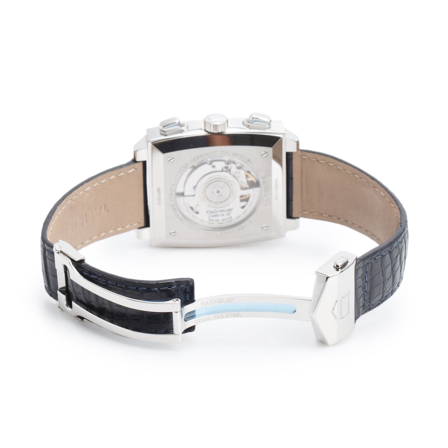Tag Heuer Stainless Steel Monaco 39 MM Automatic Chronograph Watch CAW2111-0