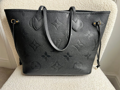 Louis Vuitton Neverfull MM Black Empreinte (RRP £1,970)