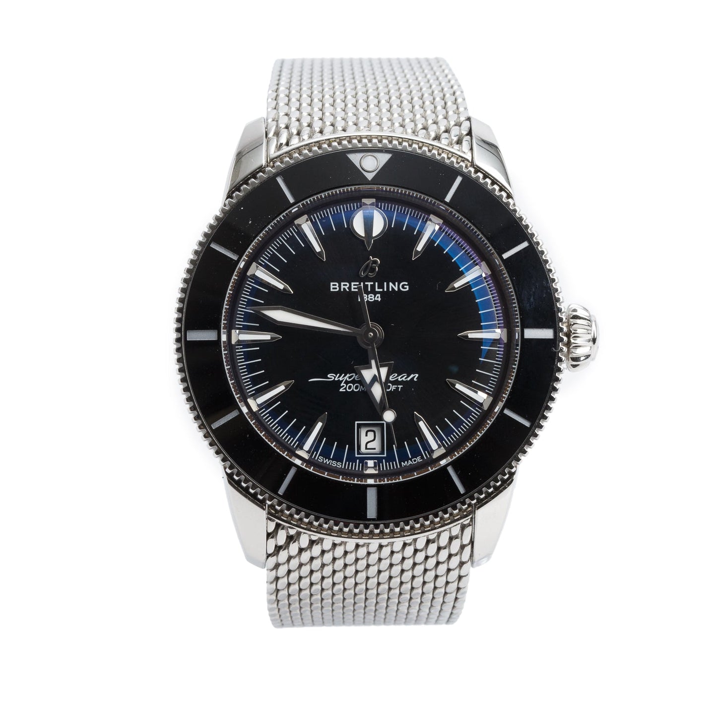 Breitling 2026 Stainless Steel Superocean Heritage B31 42 MM Automatic Watch Blue Dial AB3111 w/ Box & Papers