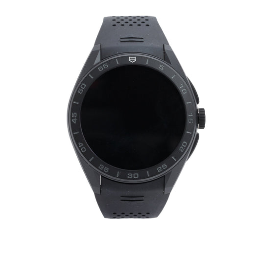 Tag Heuer 2025 Black DLC Titanium Connected Calibre E5 45 MM Digital Smart Watch SBT8A80.BT6293 w/ Box, Papers & Charger