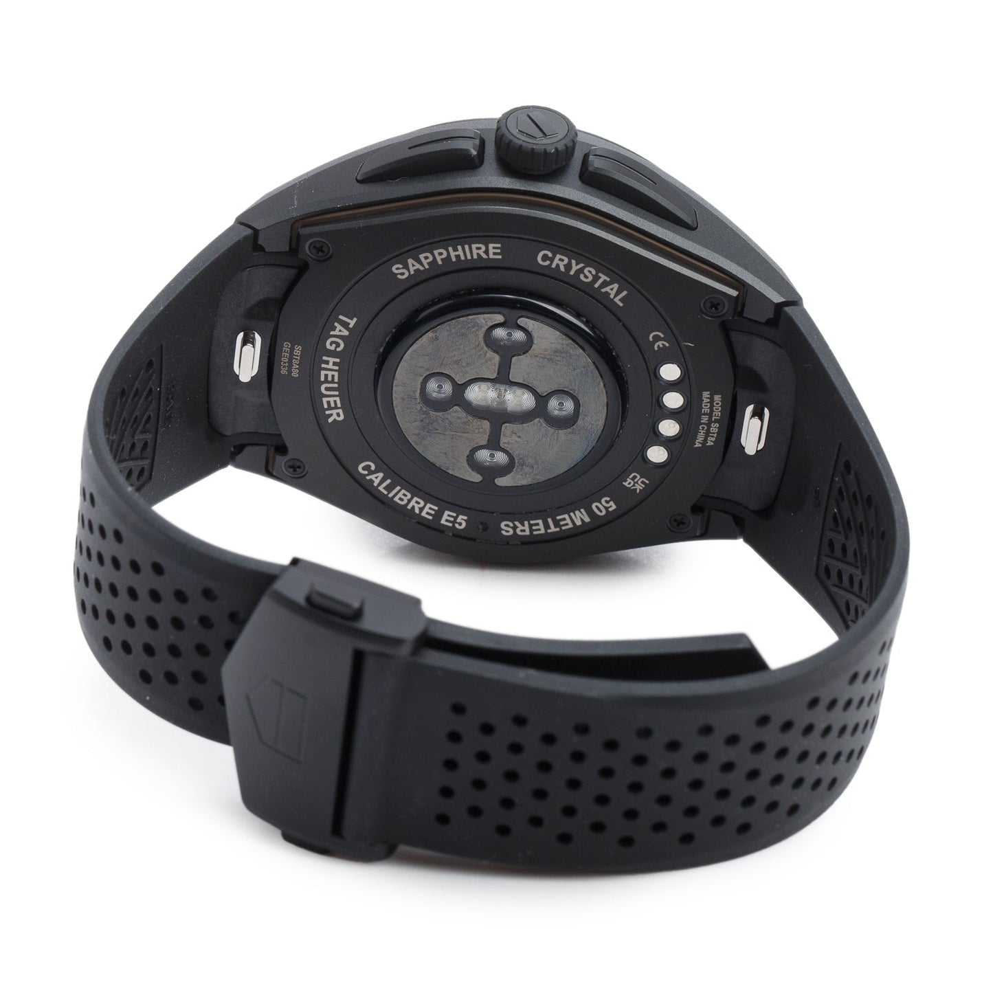 Tag Heuer 2025 Black DLC Titanium Connected Calibre E5 45 MM Digital Smart Watch SBT8A80.BT6293 w/ Box, Papers & Charger