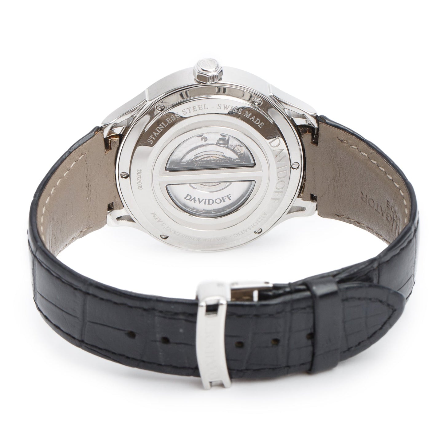 Davidoff Very Zino 44 MM Chronograph Automatic Watch, Black Dial 10002