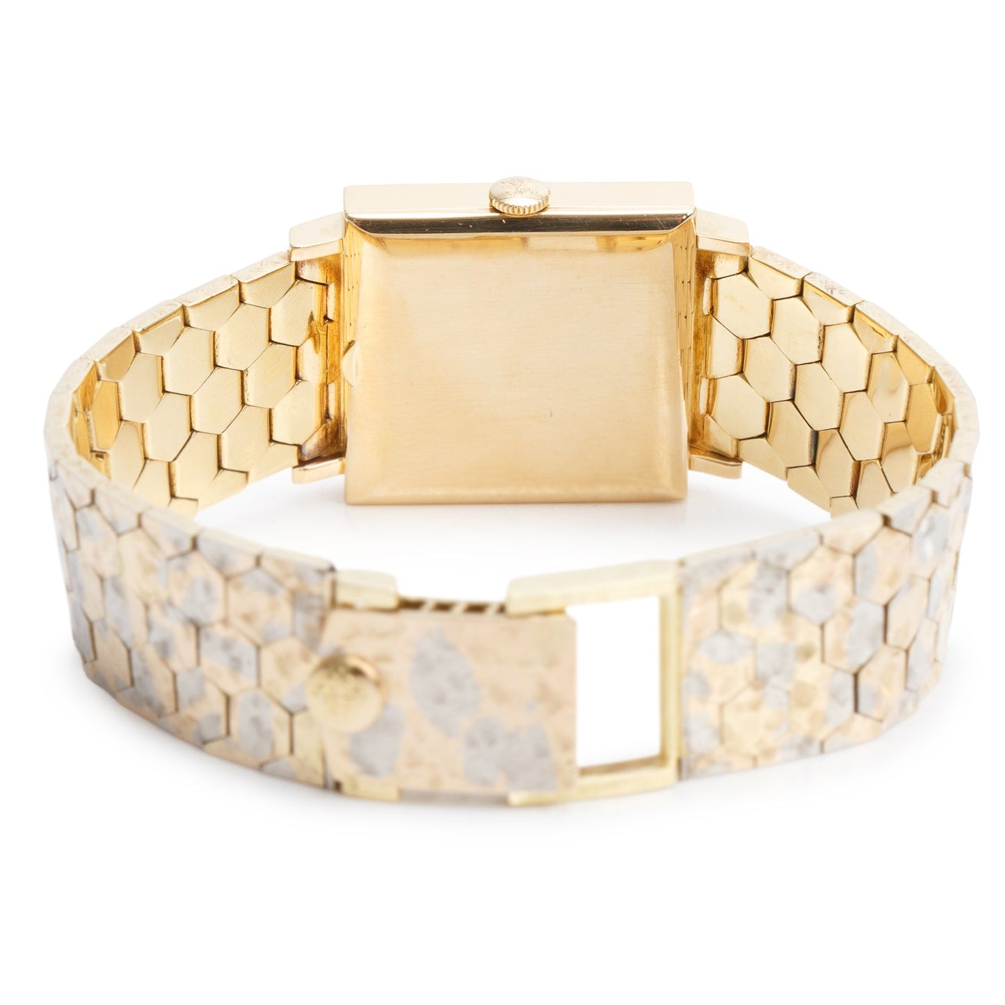 Patek Philippe Vintage 18k Tri-Gold Gondolo Manual Watch Gold Dial 3430/1