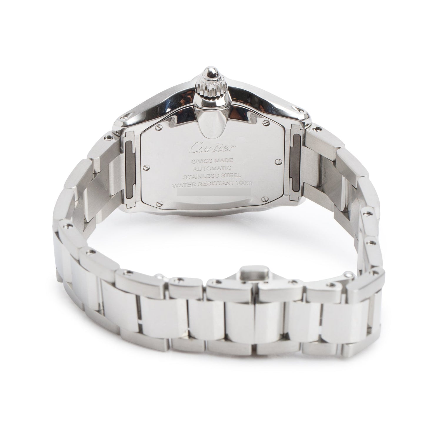 Cartier 2026 Stainless Steel Roadster Automatic Watch, Medium Model 4610 w/ Box, Papers & Extra Strap