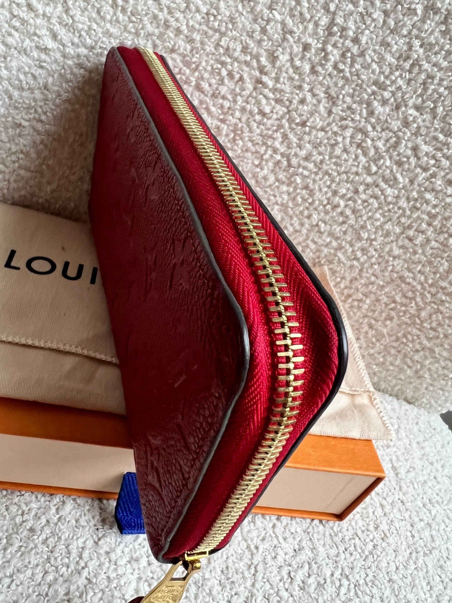 Louis Vuitton Zippy Wallet in Red Empreinte (RRP £740)