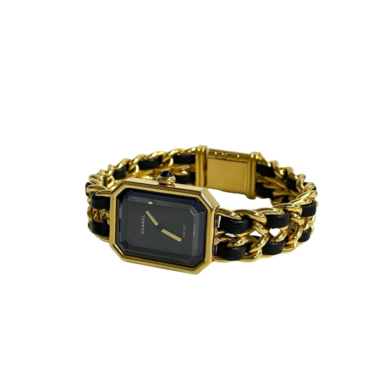 CHANEL Watches leather black Premiere M