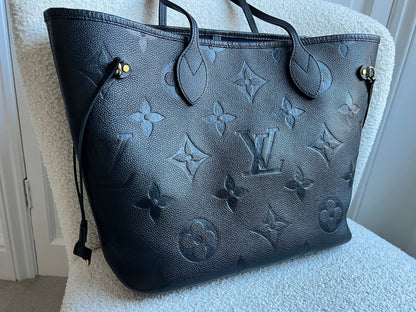 Louis Vuitton Neverfull MM Black Empreinte (RRP £1,970)