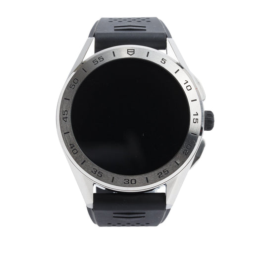 Tag Heuer Stainless Steel Connected 45 MM Digital Watch SBG8A w/ Box, Extra Straps & Charger