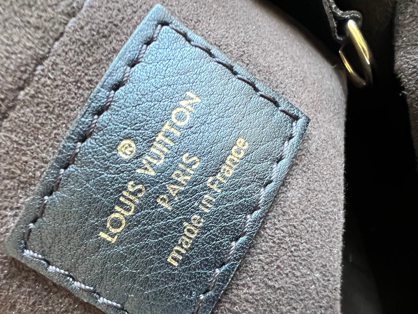 Louis Vuitton Black Monogram Mahina Leather Shoulder Bag