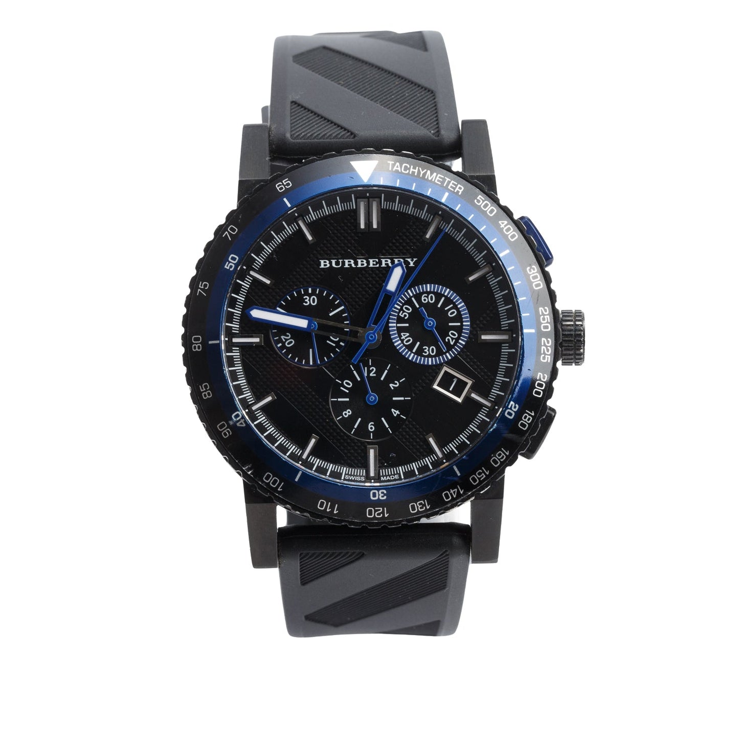 Burberry Black PVD Stainless Steel BU9806 43 MM The City Chronograph Quartz Watch w/ Box